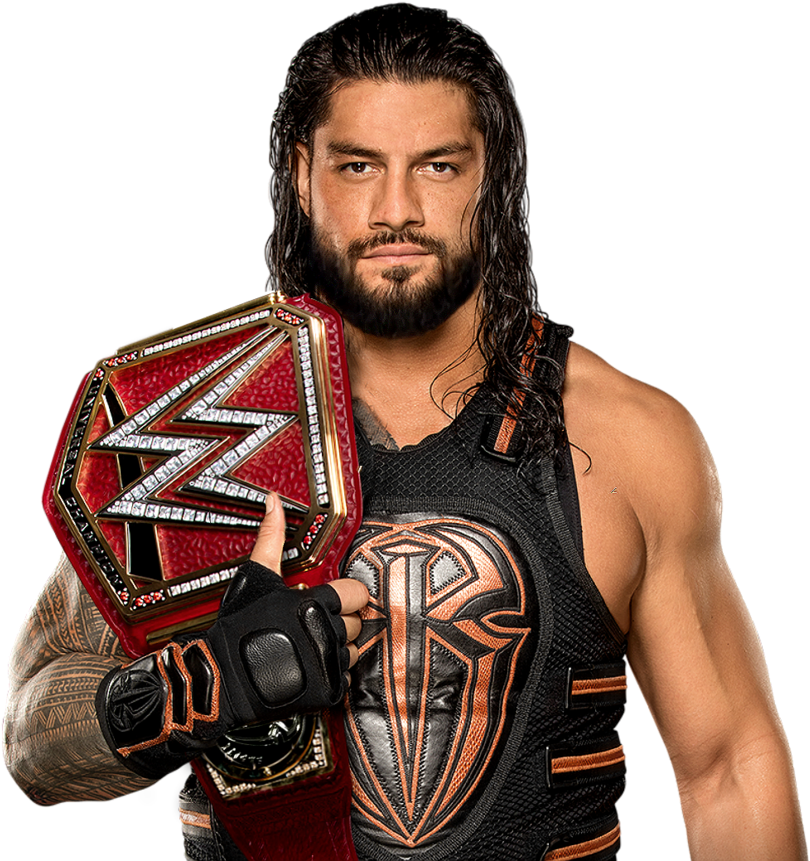 Roman Reigns Universal Champion 2017 By Lunaticdesigner - Wwe Roman Reigns 2017 Clipart (893x895), Png Download
