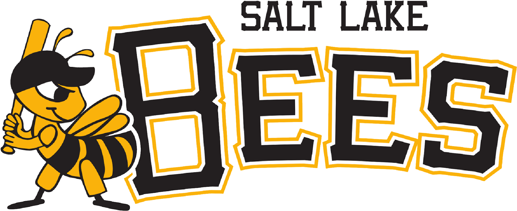 Salt Lake Bees Logo - Salt Lake Bees Logo Transparent Clipart (1920x1080), Png Download
