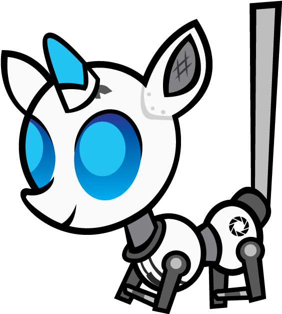 Alisonwonderland1951, Ponified, Portal , Robot, Safe, Clipart (564x627), Png Download