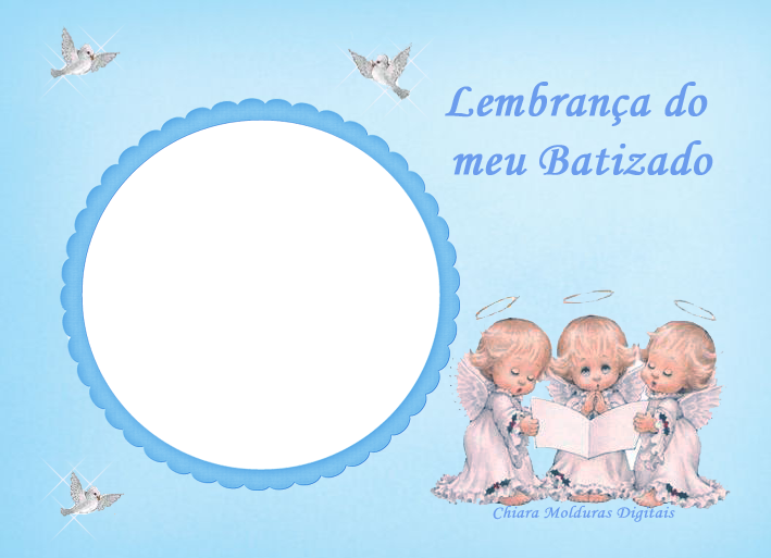 Molduras Para Batizados - Circle Clipart (709x513), Png Download