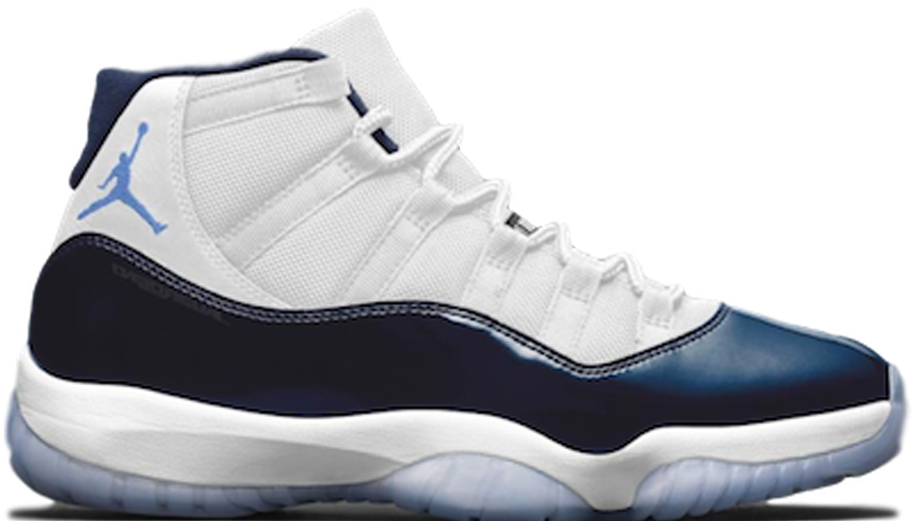 Jordan Transparent Navy Blue - White Black Jordan 11 Clipart (1586x1057), Png Download