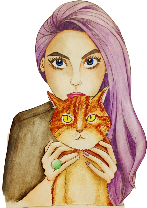 Vintage Girl Png - Portable Network Graphics Clipart (500x667), Png Download