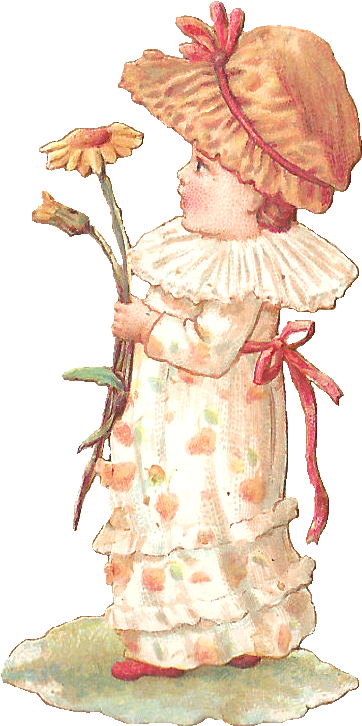 Digital Vintage Girl Clip Art - Vintage Girl Clipart - Png Download (463x813), Png Download