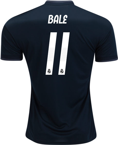 Real Madrid 18/19 Away Jersey Bale - Gareth Bale Jersey Real Madrid 2018 2019 Clipart (600x600), Png Download