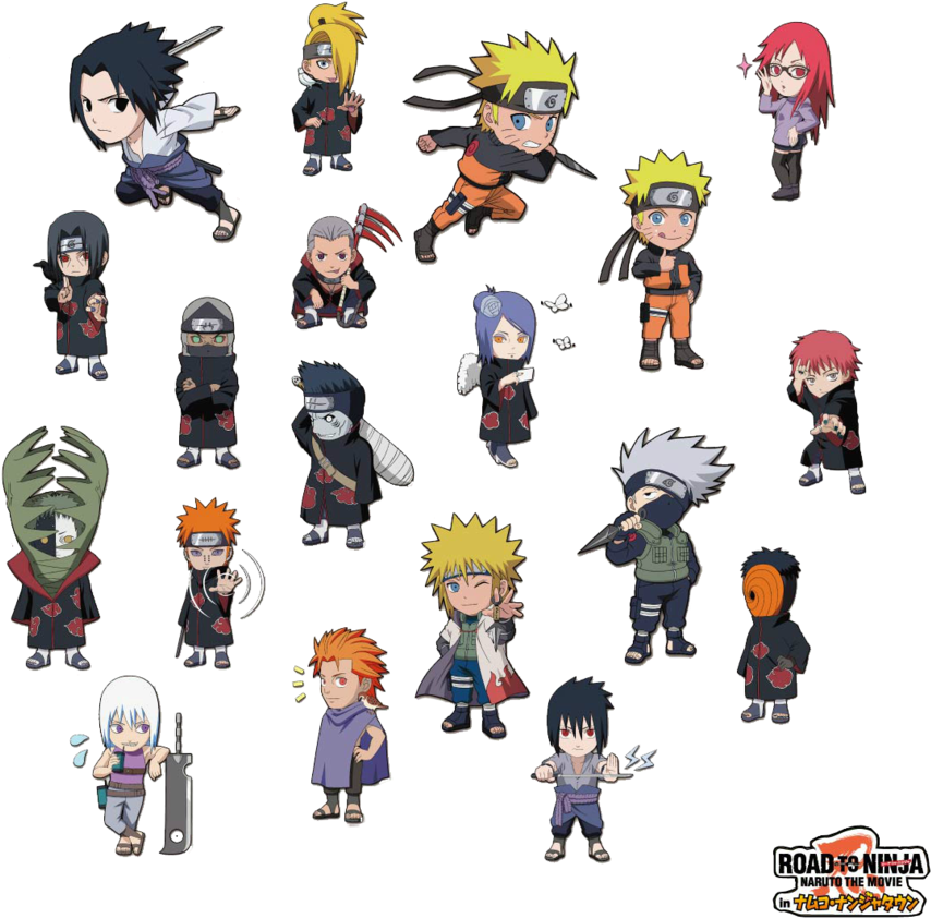 Chibi Naruto Shippuden Characters - Cute Chibi Naruto Characters Clipart (854x842), Png Download
