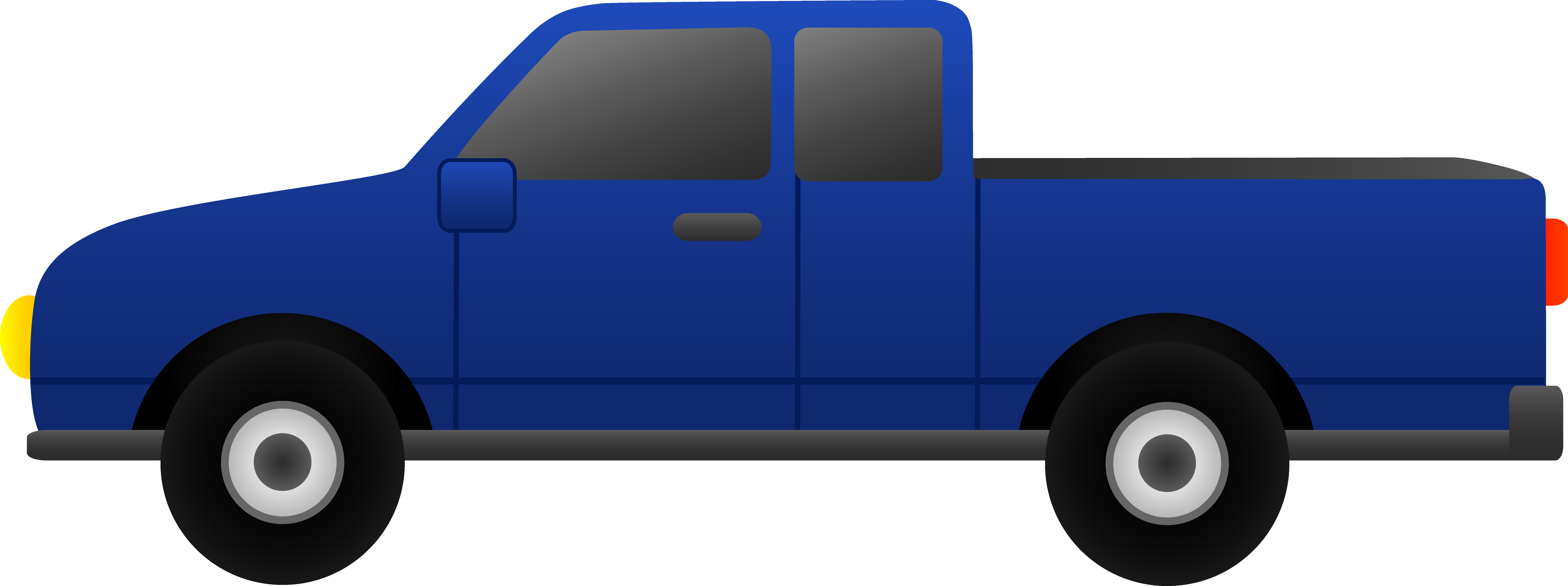 Toyota Logo Clipart Cartoon - Pickup Truck Clipart - Png Download (8576x3207), Png Download