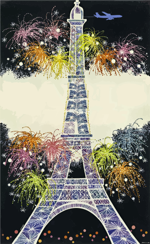 Medium Image - David Klein Twa Paris Clipart (493x800), Png Download