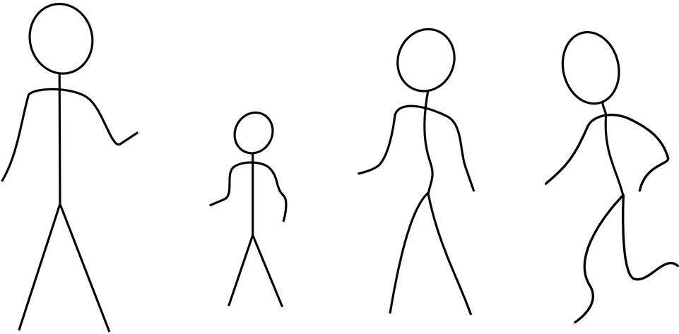 Stick Figures - Stick Figures Clip Art - Png Download (960x480), Png Download