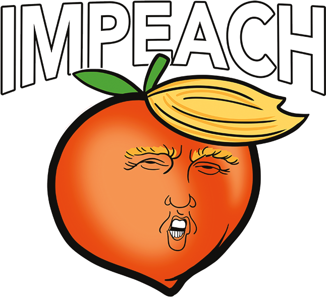 Impeach Trump Peach - Cartoon Clipart (675x675), Png Download