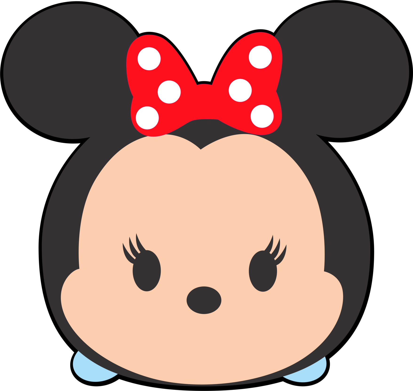 Minnie Mouse Tsum Tsum Clipart - Png Download (1755x1659), Png Download