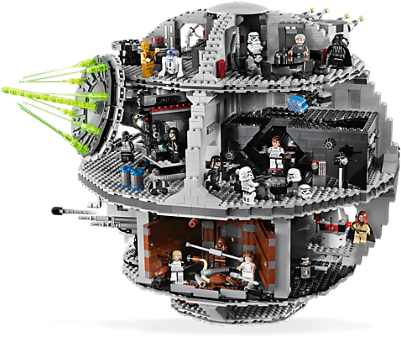 Death Star Image - Death Star Lego Png Clipart (1040x780), Png Download
