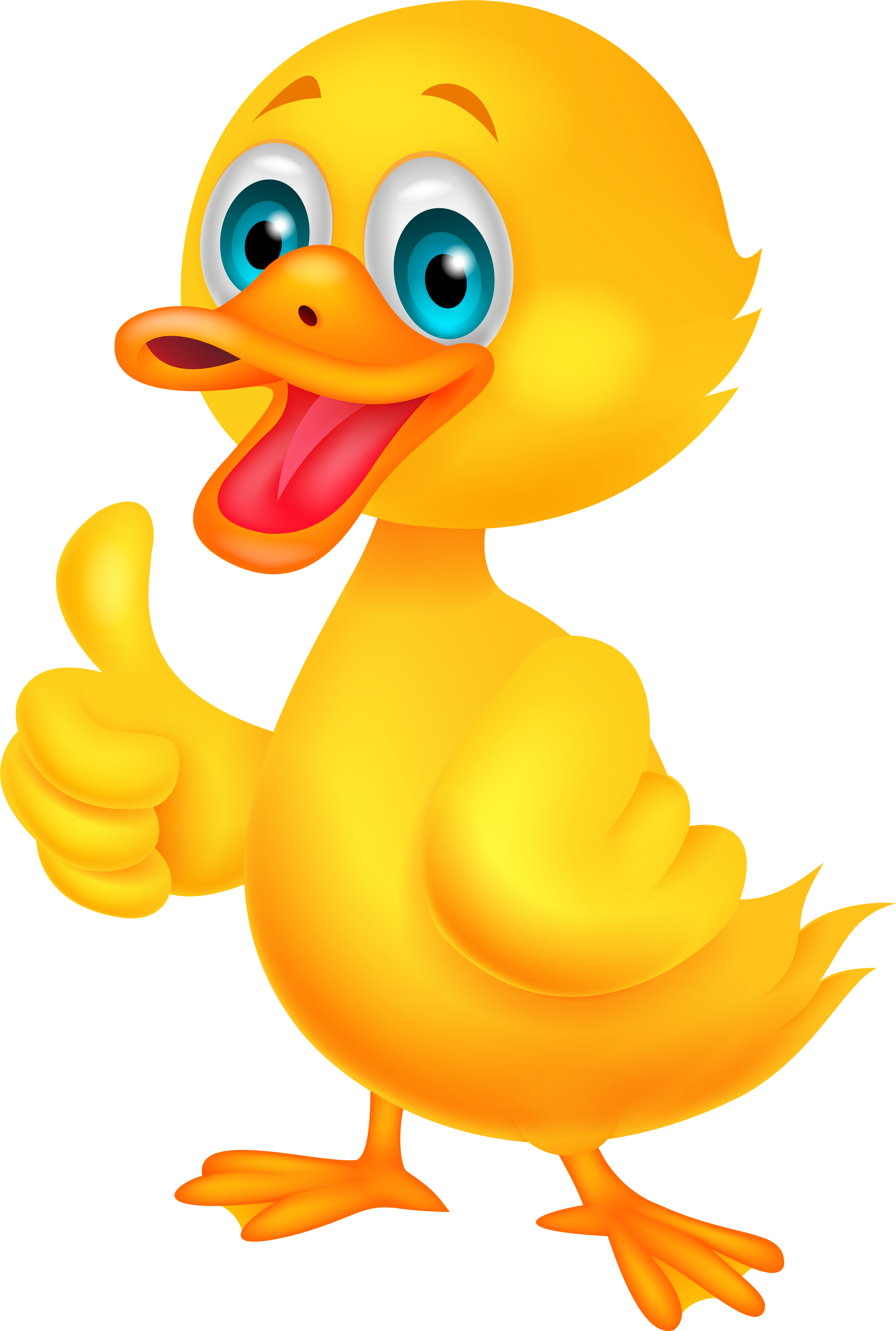 Little Duck Png Clip Art Image - Duck Cartoon Png Transparent Png (4287x6366), Png Download