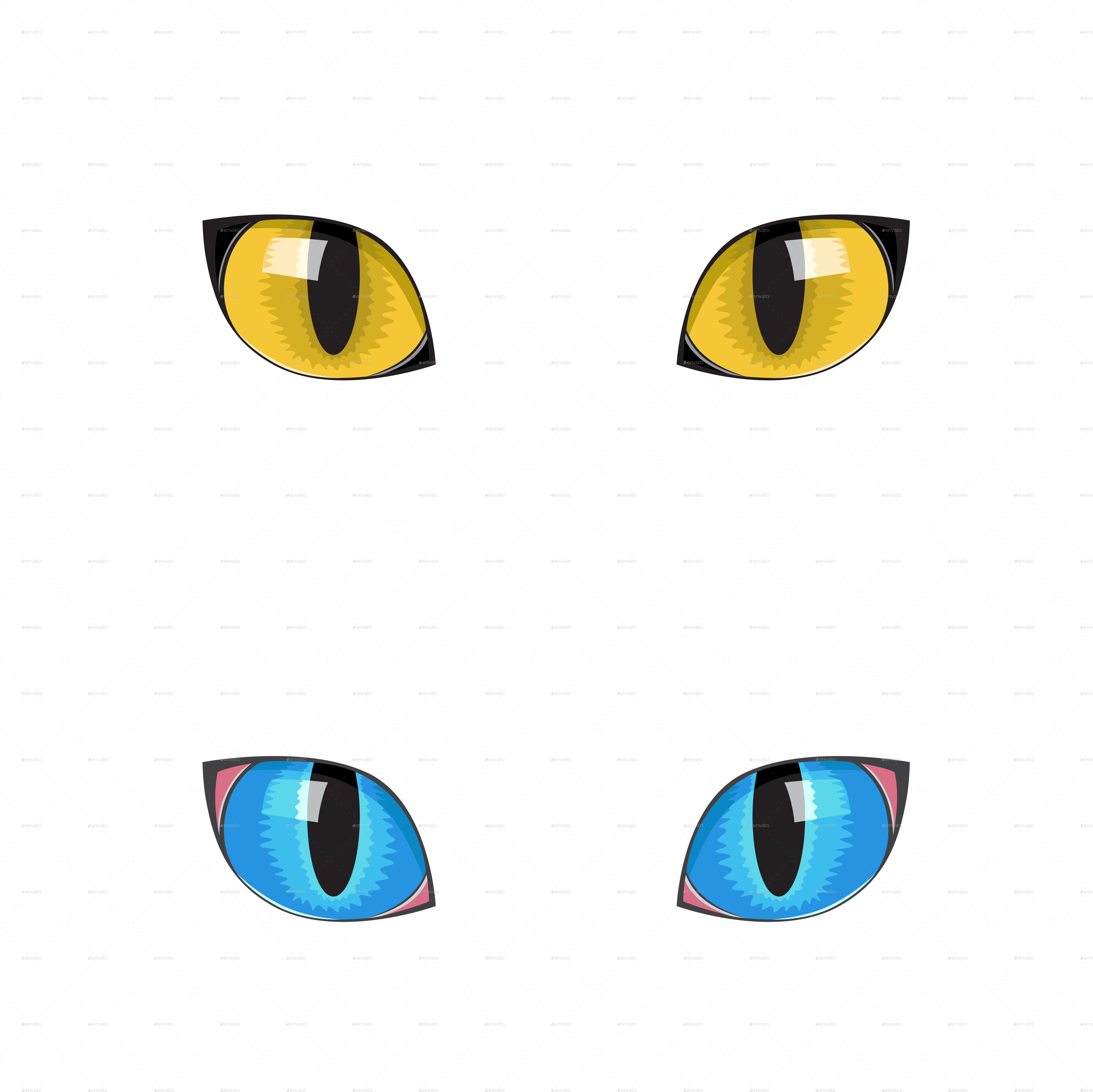 Cat's Eye Cat's Eye Clip Art - Cat Eyes Clip Art - Png Download (4961x4961), Png Download
