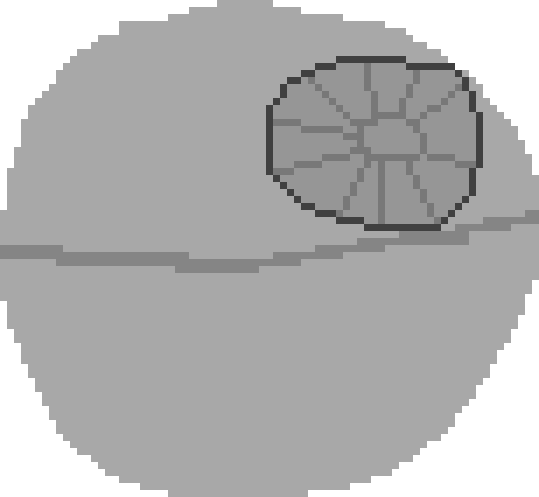 Death Star - Pixel Art Nose Clipart (770x710), Png Download