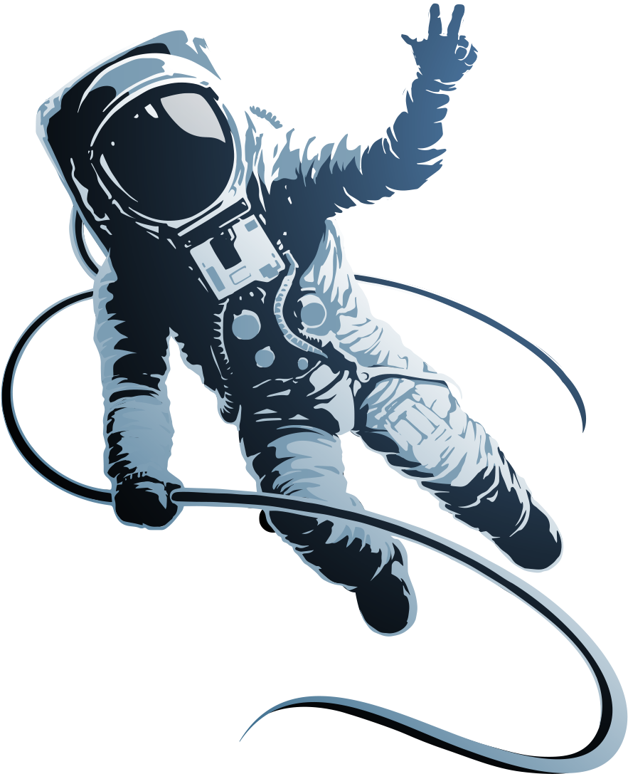 Astronaut In Fortnite - Transparent Astronaut Illustration Clipart (883x1087), Png Download