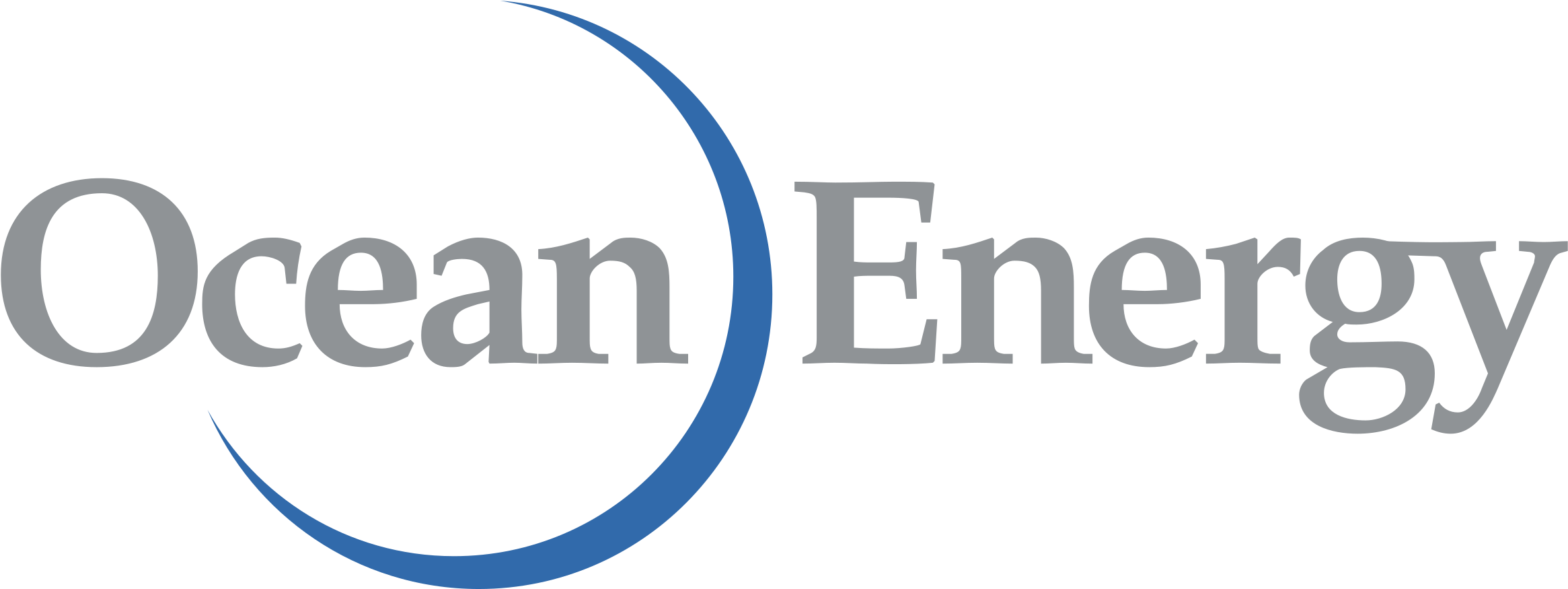 Ocean Energy Logo Png Transparent - Electric Blue Clipart (2400x2400), Png Download