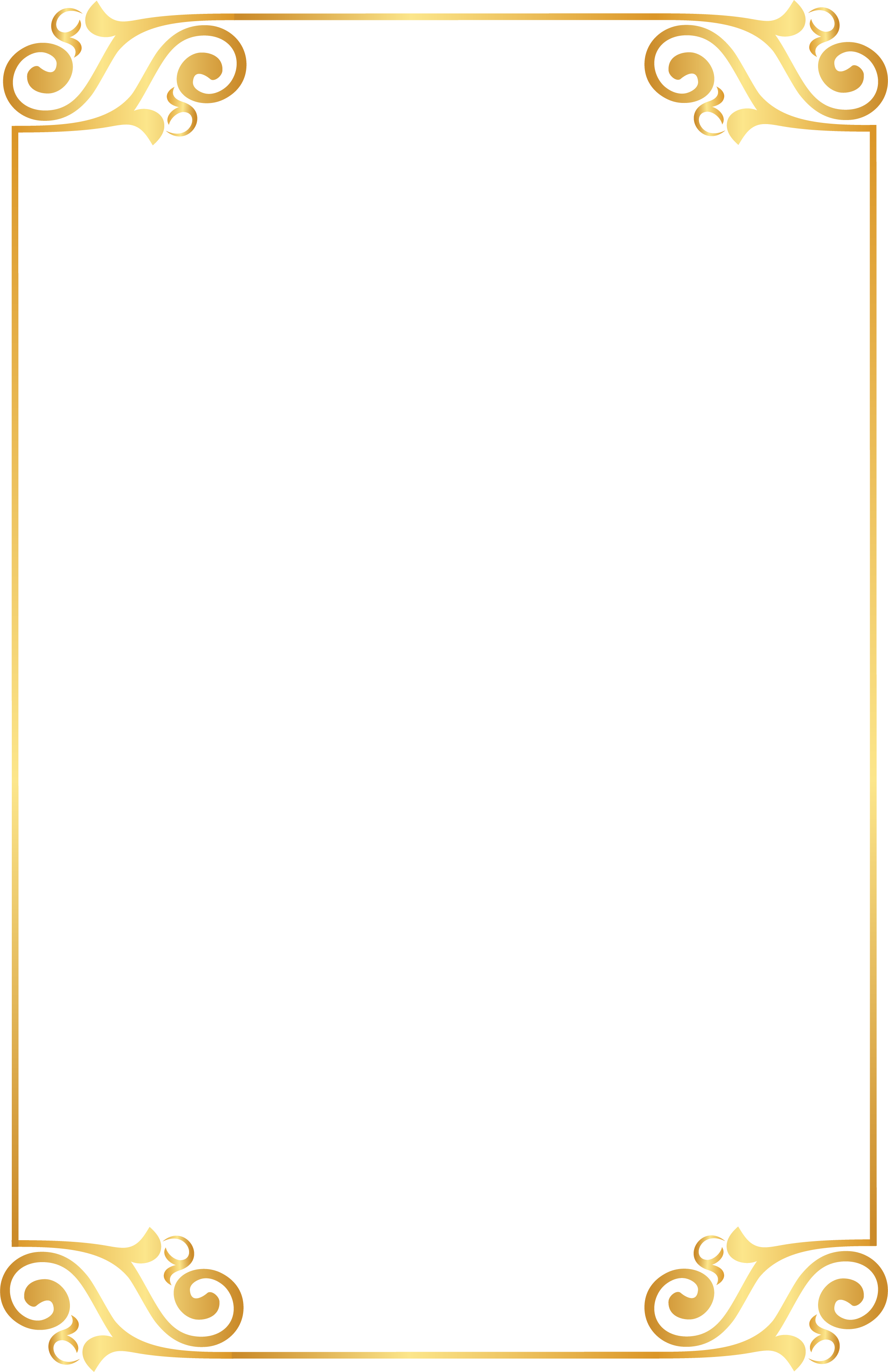 Gold Pattern Frame Pattern 2184*3372 Transprent Png - Portable Network Graphics Clipart (2184x3372), Png Download