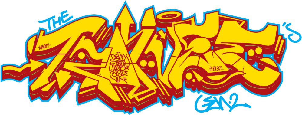 Graffiti Download Transparent Png Image - Transparent Background Graffiti Png Clipart (1024x402), Png Download
