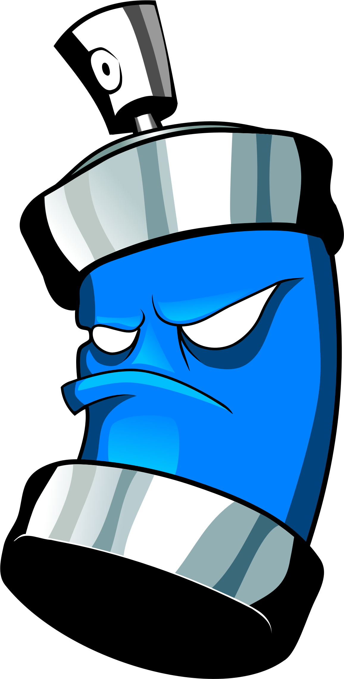 Graffiti Png Picture - Graffiti Spray Paint Can Clipart (1156x2279), Png Download