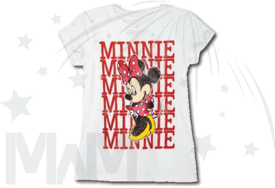 Minnie Mouse Toddler White Tshirt Xs-xl Sizes - Active Shirt Clipart (1013x697), Png Download