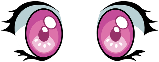 Anime Eyes - Illustration Clipart (1000x1000), Png Download