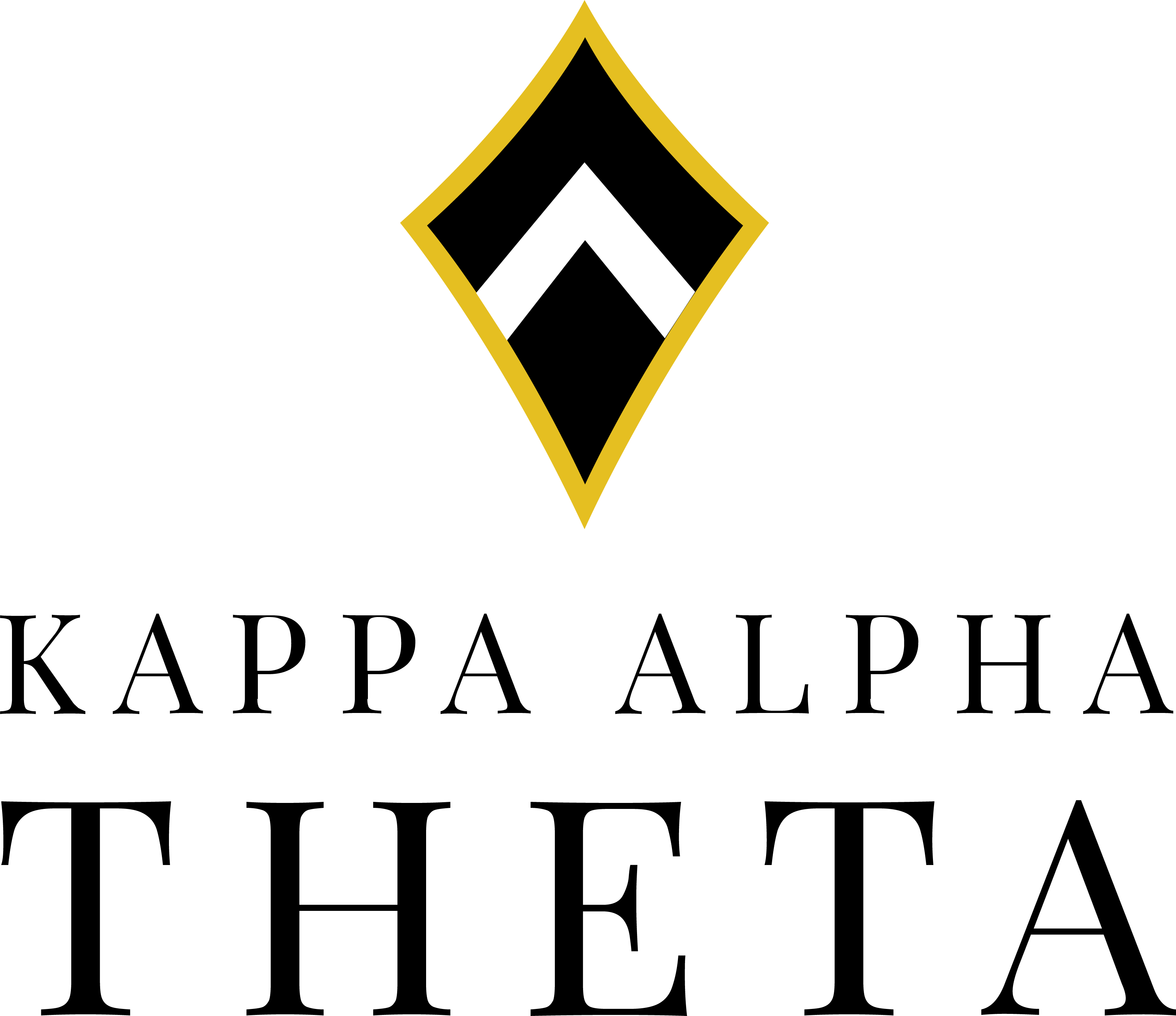 Kappa Alpha Theta Brand , Png Download - Graphic Design Clipart (3334x2880), Png Download