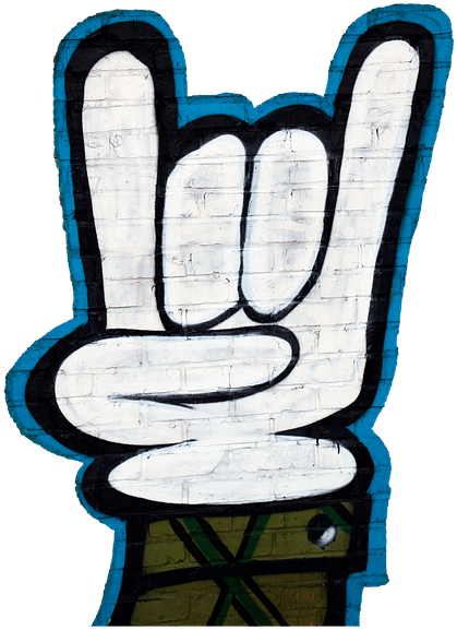 Graffiti, Hand Signals, Png, Isolated, Corna - Graffiti Art Thug Life Clipart (480x720), Png Download
