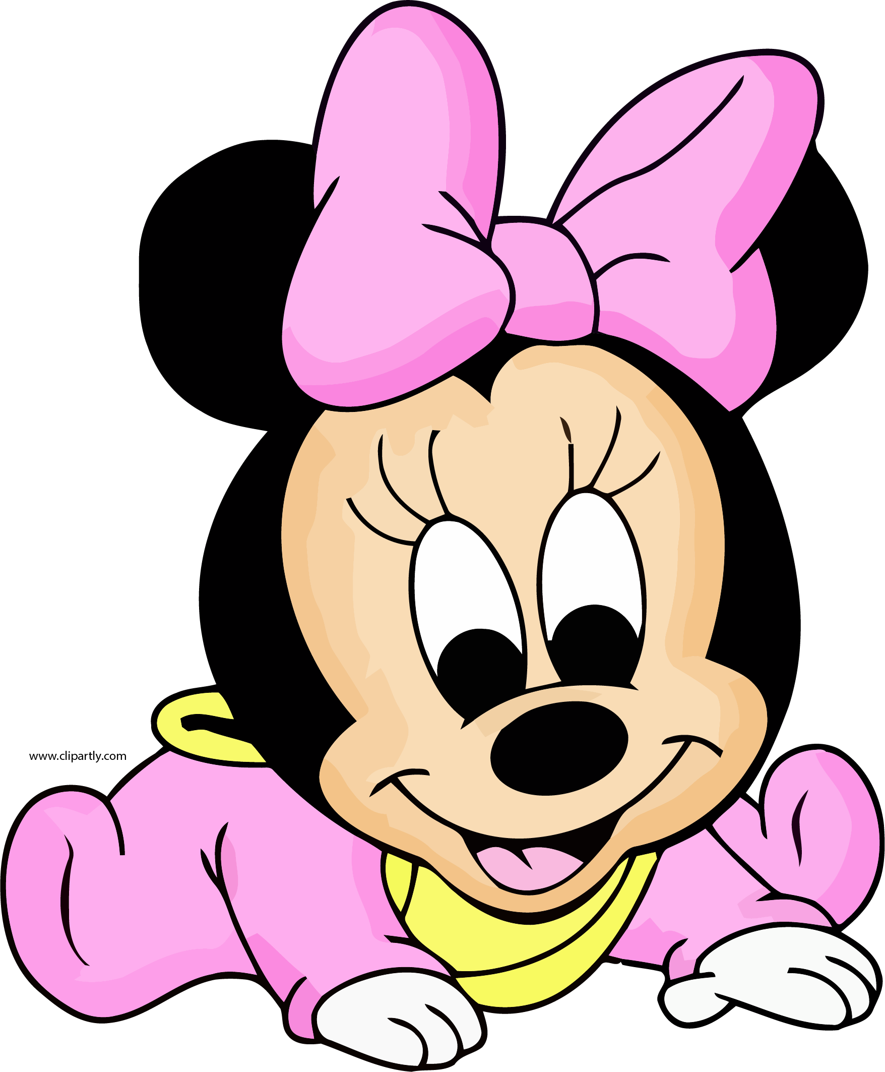 Baby Minnie Cute Clipart Png - Easy Baby Minnie Mouse Drawing Transparent Png (1756x2126), Png Download