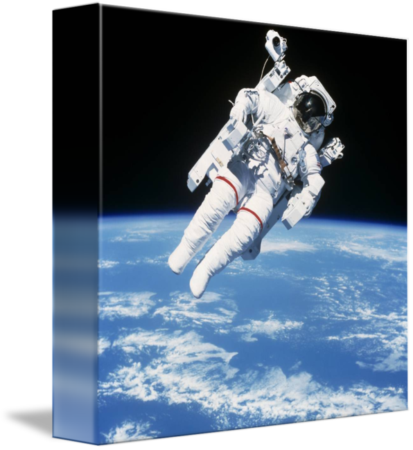 Astronaut Floating In Space - Someone Floating In Space Clipart (596x650), Png Download