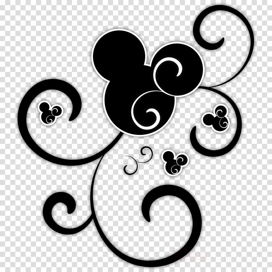 Mickey And Minnie Mouse Tattoos Clipart Mickey Mouse - Minnie Mouse Silhouette Tattoo - Png Download (900x900), Png Download