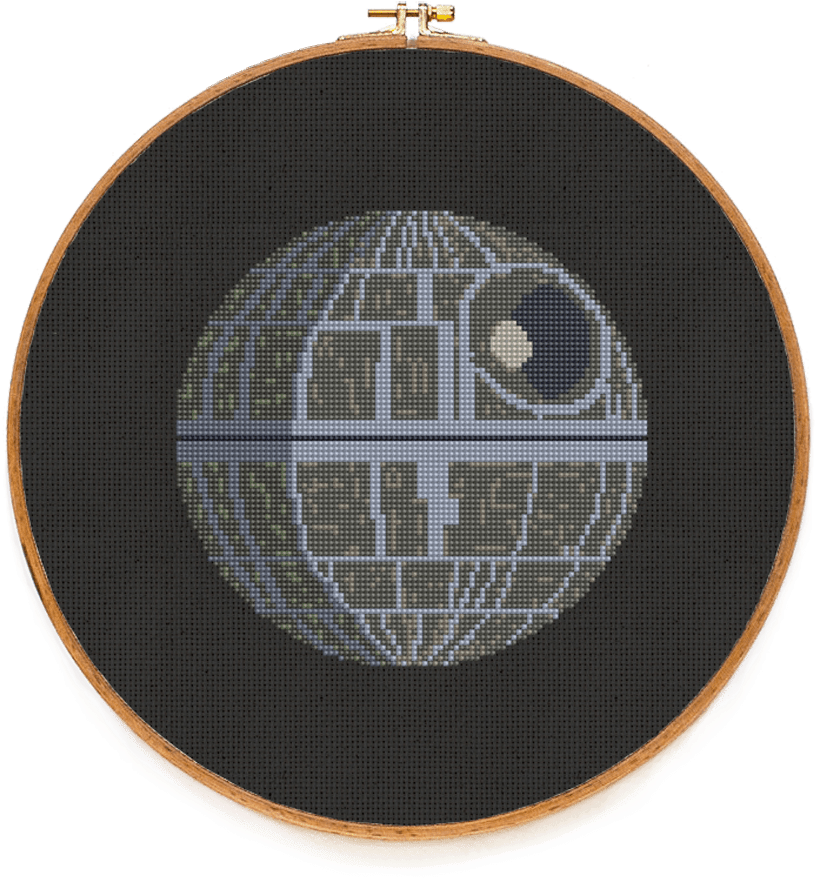 Death Star - Death Star Cross Stitch Clipart (900x900), Png Download