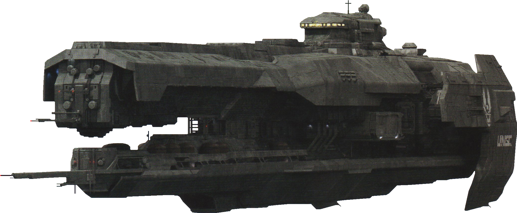 Strident Heavy Frigate - Halo Clipart (2120x940), Png Download