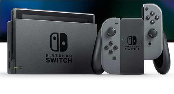 Cover Image For Nintendo Switch With Gray Joy-con - Refurbished Nintendo Switch Clipart (600x600), Png Download