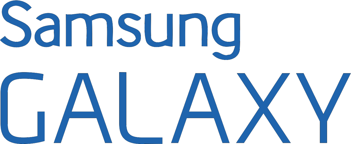 Samsung Logo Black Png Samsung Logo Png - Samsung Galaxy Logo Transparent Background Clipart (1588x669), Png Download