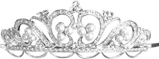 Pearl Crystal Tiara - Tiara Clipart (555x555), Png Download