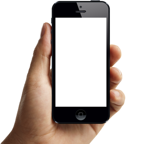 Phone In Hand - Phone In Hands Png Clipart (632x587), Png Download