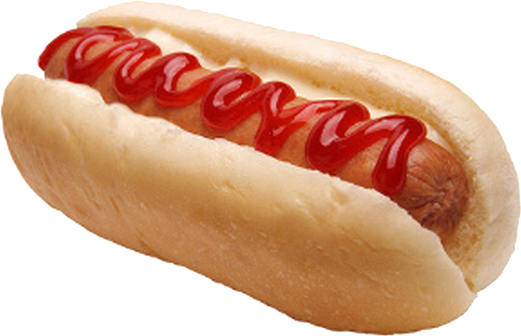 Hot Dog - Hot Dog With Ketchup Clipart (2100x1500), Png Download