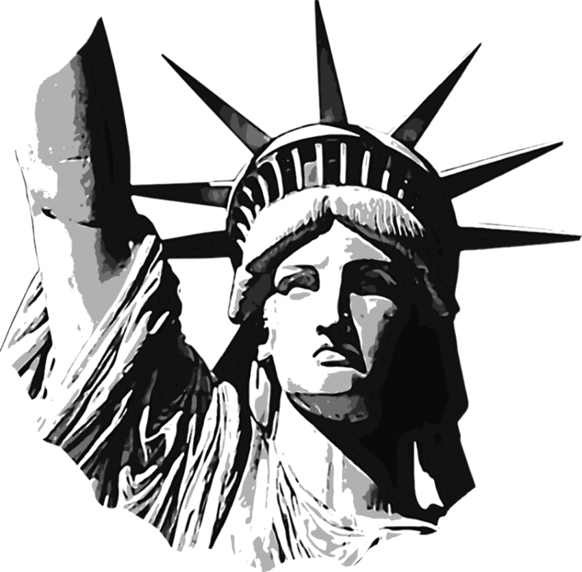 Free Png Download Statue Of Liberty Png Images Background - Statue Of Liberty Clipart (850x836), Png Download