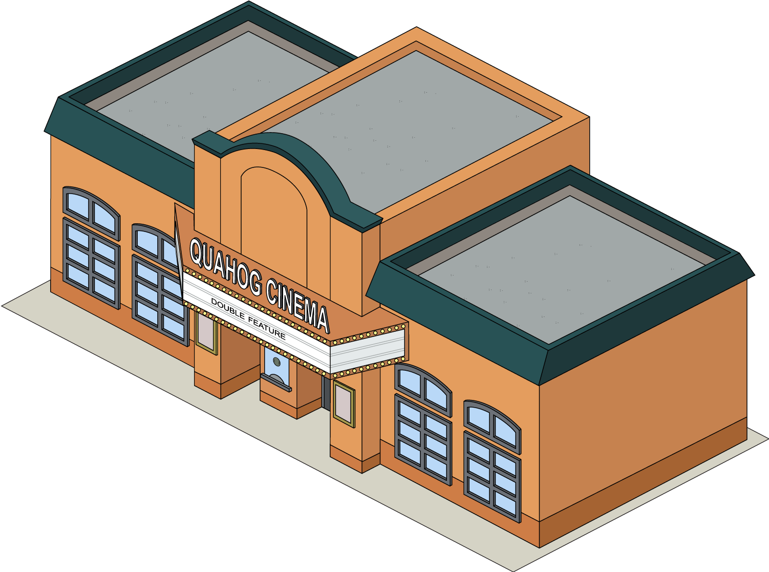 Cinema Building Png - Architecture Clipart (1501x1129), Png Download