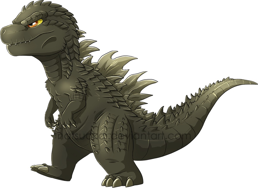 Chibi Godzilla - Godzilla 2014 Chibi Toys Clipart (900x655), Png Download