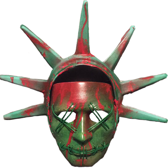 Lady Liberty Purge Mask - Transparent Purge Mask Png Clipart (561x559), Png Download
