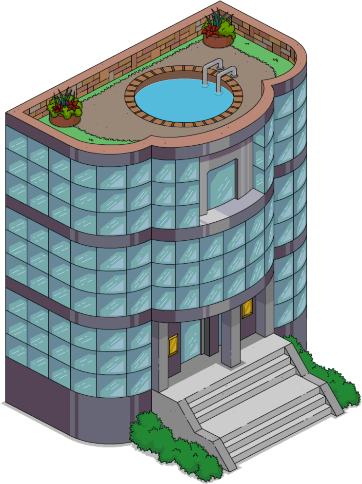 Tapped Out Ziffcorp Office Building - Simpsons Artie Ziff Family Clipart (742x993), Png Download