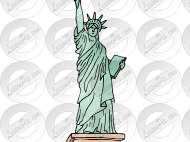 Statue Of Liberty Clipart Transparent - Illustration - Png Download (640x480), Png Download