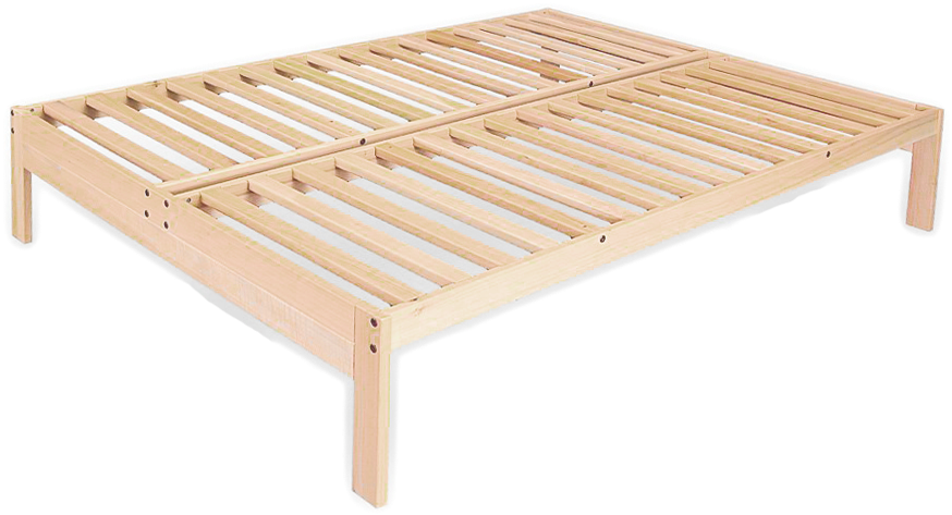 Basic Platform Bed - Bed Frame Clipart (1000x667), Png Download