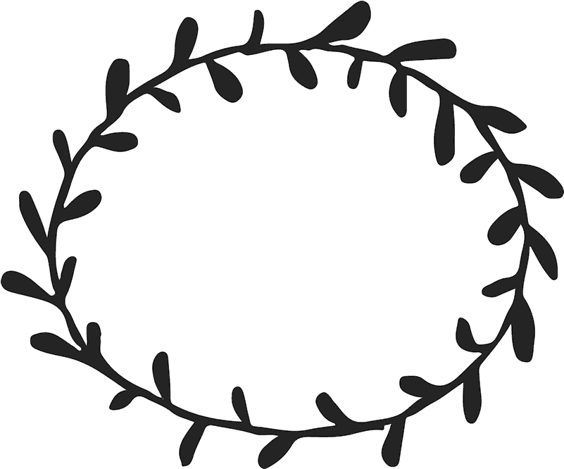 Wreath Clipart Circle - Simple Border Designs Circle - Png Download (800x800), Png Download