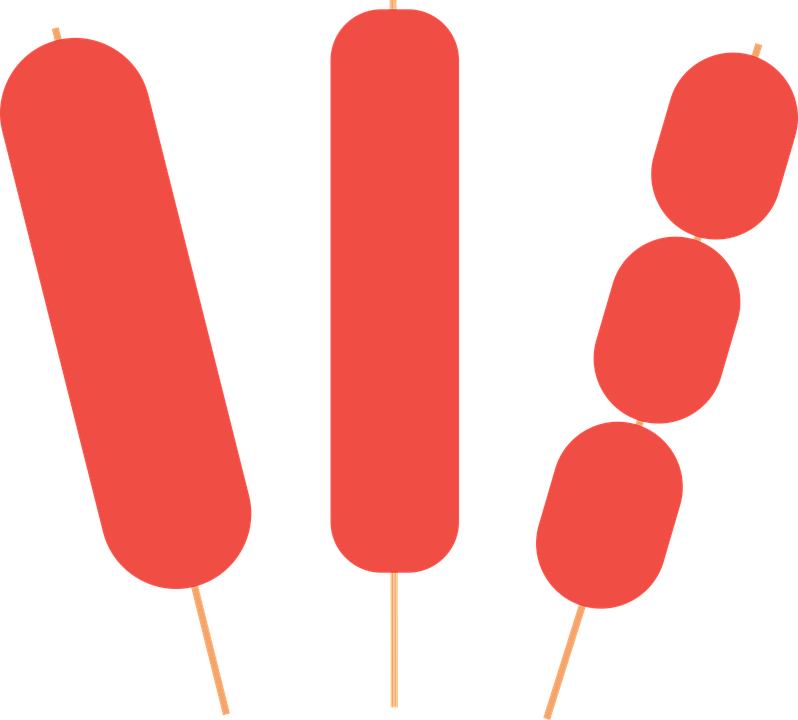 Hot Dog Clipart Free Vector - Hotdog On Stick Vector - Png Download (798x720), Png Download