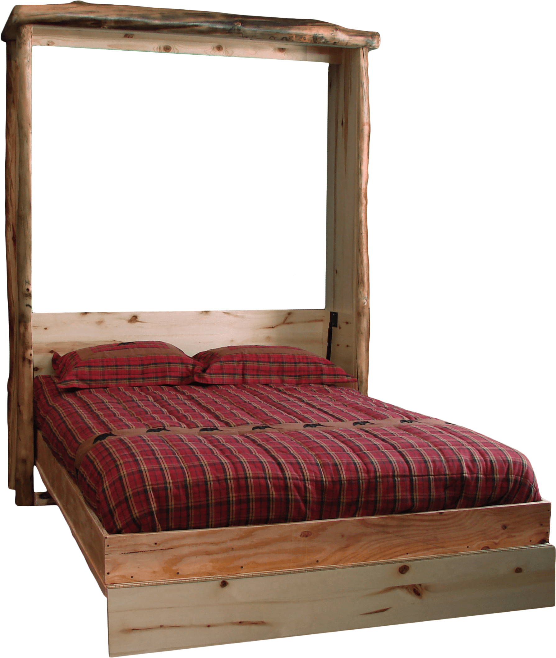 Aspen Log Murphy Bed - Murphy Bed Transparent Clipart (2196x2119), Png Download