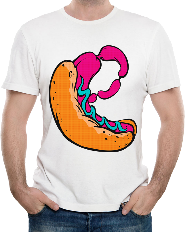 Edit The Design - Model White Shirt Template Clipart (700x807), Png Download