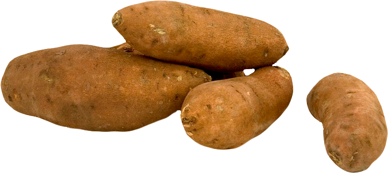 Fresh Sweet Potato Png Image - Sweet Potato Transparent Clipart (819x382), Png Download