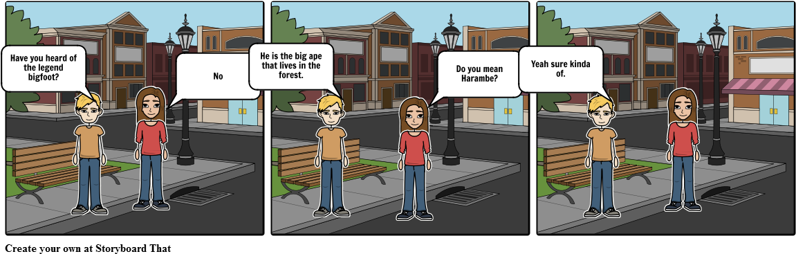 The Return Of Harambe - Hating Your Pointless Existence Clipart (1164x385), Png Download